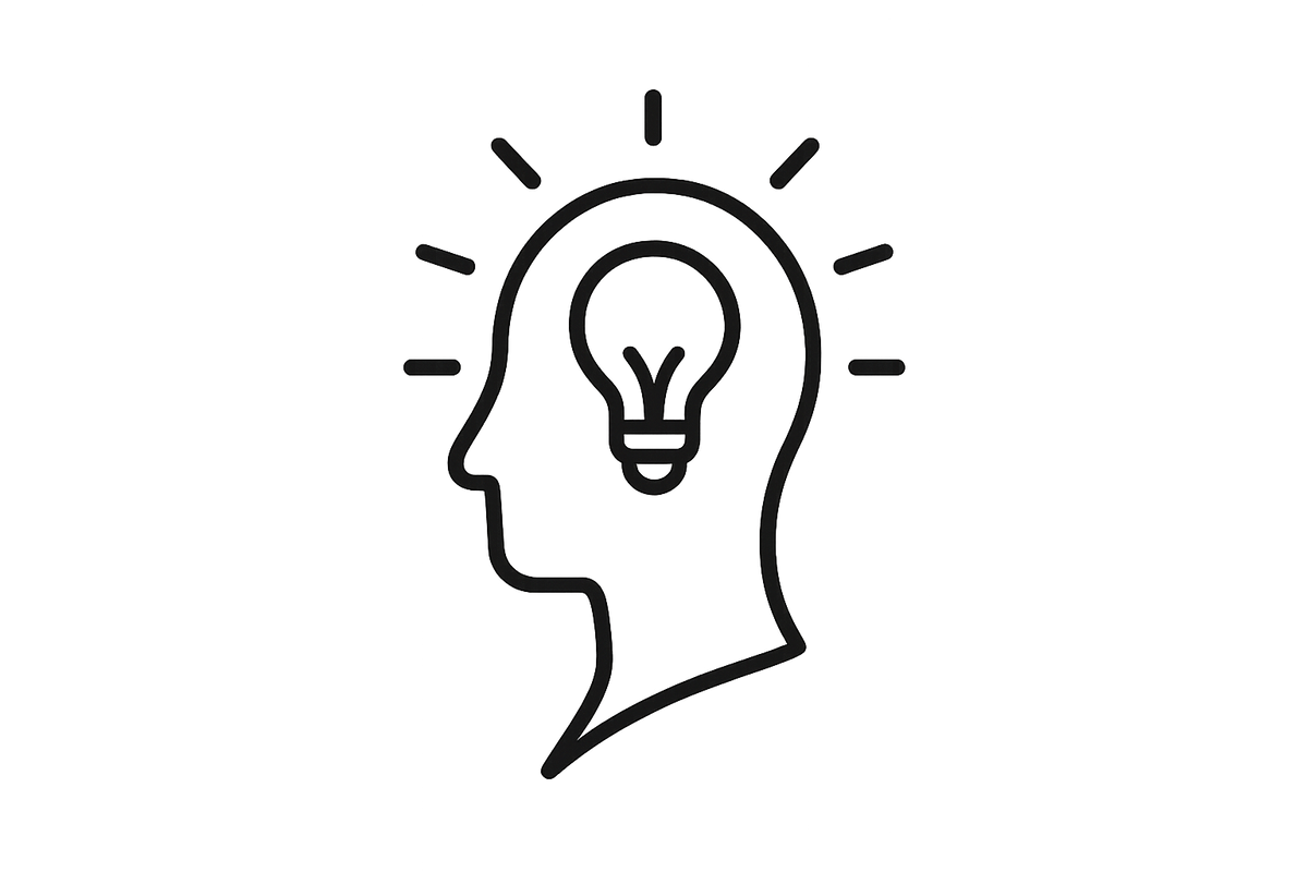 A LINE ICON OF MENTAL CLARITY AND FOCUS